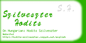 szilveszter hodits business card